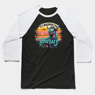Taurus Zodiac Paradise: Sunset Astrological Bliss Baseball T-Shirt